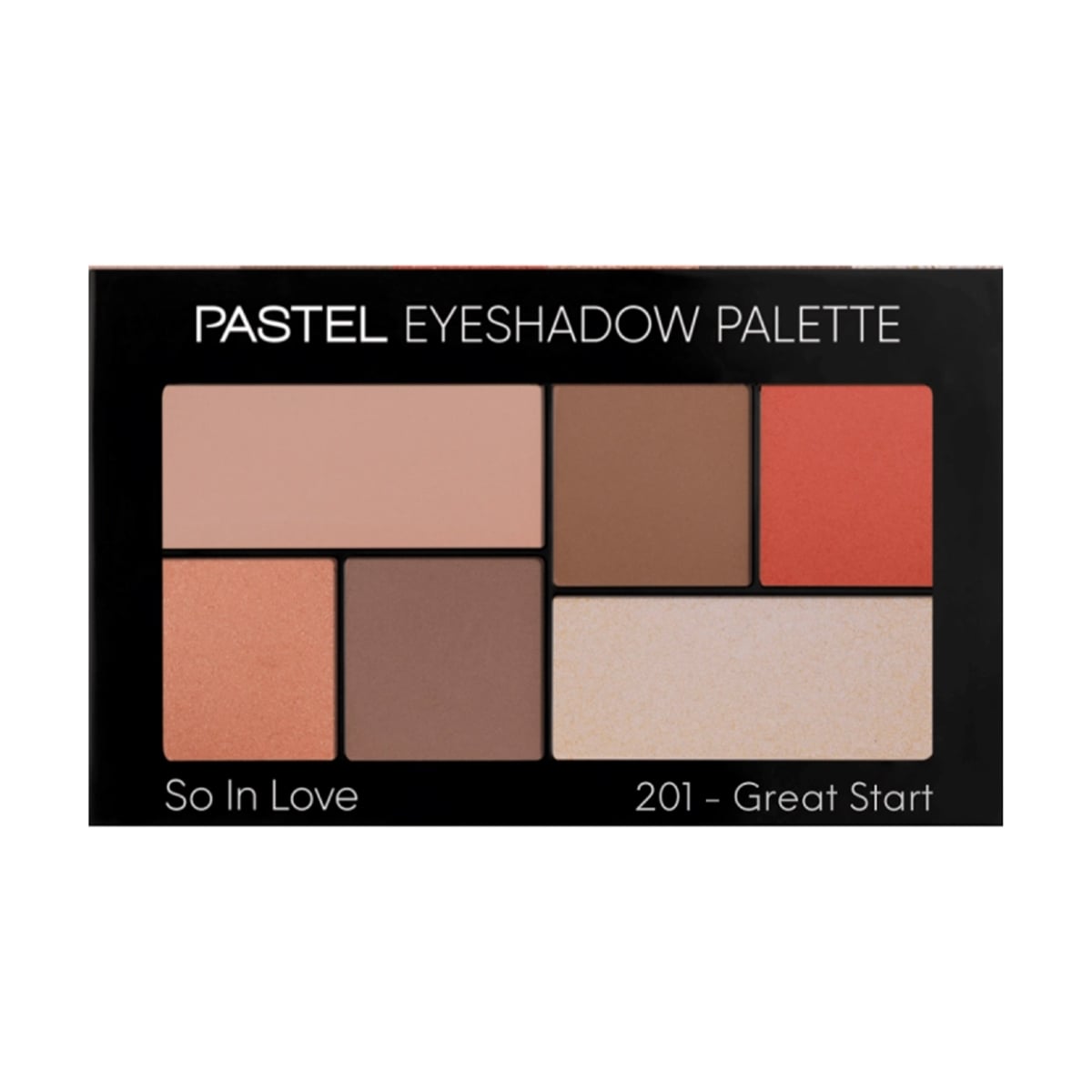 Набір тіней для повік Pastel So In Love Eyeshadow Palette 201, 6.6 г